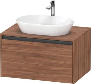 Duravit Ketho.2 Konsolenwaschtischunterbau wandhängend Nussbaum Matt 800x550x459 mm - K2488507979000 K24885079790000