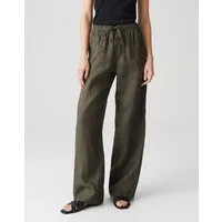 OPUS Leinenhose MILENI LINEN mit vorverlegter Seitennaht