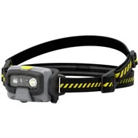 Ledlenser LED Stirnlampe HF6R Work Schwarz Gelb, 800 Lumen, 160 m Leuchtweite, 134g, 60 Std Laufzeit, IP68, mit Akku
