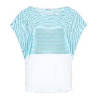 Ärmelloses Jersey-Top mit Streifendetail