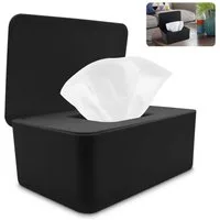 LuxusKollektion Feuchttücherbox Feuchttücherbox Toilettenpapier Baby Aufbewahrungsbox Schwarz