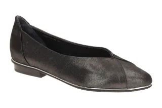 Everybody 23507C2399 DR001 BETA Damenschuhe Slipper Schwarz Gold Silber Echtl...
