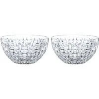 Nachtmann Schale Nachtmann Bossa Nova Schale rund 15 cm 2er Set, Kristallglas, (Set)
