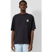 QS Kurzarmshirt T-Shirt Gewaschenes T-Shirt im Relaxed Fit