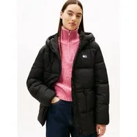 Tommy Jeans Steppjacke TJW HOODED MIDI PUFFER JACKET