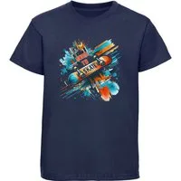 MyDesign24 T-Shirt Kinder Print Shirt Skateboard mit born to skate Aufschrift Bedrucktes Jungen und Mädchen Skater T-Shirt i534