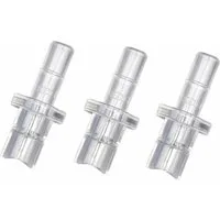 RENZ Milchschlauch-Adapter Fluid Nippel I-Form mit Haltering, Zubehör für Jura Kaffeevollautomaten der Impressa Giga und ENA Serie Milchkühler Cool Control Aufschäumer, Verbinder zu Milchbehälter Transparent