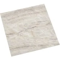 vidaXL Teppichboden Selbstklebende Bodenplanken Beige 30,5 x 30,5 cm 20 Stk. PVC, Quadrat, Höhe: 0.15 mm