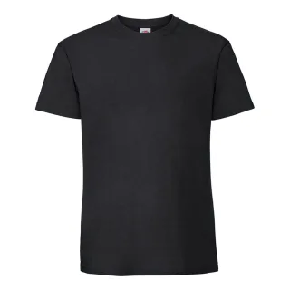 Fruit of the Loom Herren Iconic Premium Ringspun Baumwolle T-Shirt (Schwarz)