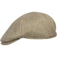 ZEBRO Schiebermütze Schiebermütze Flat Cap grobe Baumwoll-Optik