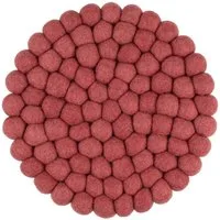 myfelt Topfuntersetzer Filzkugel Topfuntersetzer ⌀ 20 cm, Schurwolle