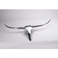 ARTRA Dekogeweih Aluminium ''Bulle' Größe S Stierkopf, Texas-Geweih silber Wanddeko (1 St)