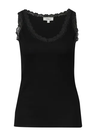 s.Oliver - T-Shirt schwarz - Gr. - 42