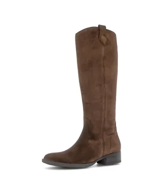pius gabor - Cowboy Boots Rauleder braun braun - Gr. - 7 UK