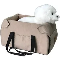 HS.SUPPLY Tiertransporttasche Hundetasche, Tiertasche, Hundebox, Mit Anti-Rutsch Bodenbeschichtung, abnehmbares Innenkissen, Tragegurt