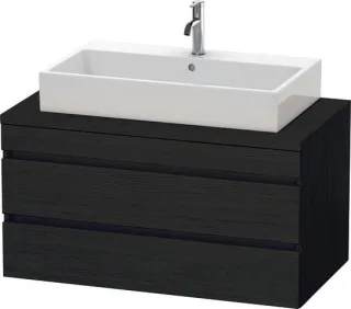 Duravit DuraStyle Konsolenwaschtischunterbau wandhängend Eiche Schwarz Matt 1000x548x512 mm - DS5319 DS531901616