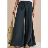 CECIL Stoffhose Loose Fit, Viskose, feine Struktur