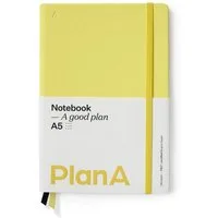 Notizbuch Notizbuch A5 Hardcover Punktiert Lemon Yellow