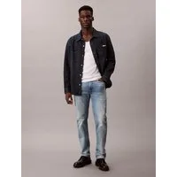 Calvin Klein Slim-fit-Jeans used washed, Slim Straight Fit, Logopatch am Bund