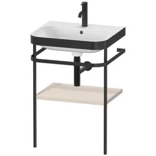 Duravit Happy D.2 Plus c-bonded Set mit Metallkonsole Taupe Supermatt 575x490x850 mm - HP4735O8383 HP4735O8383