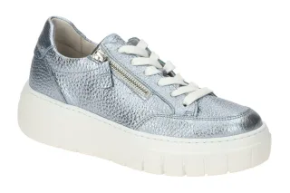 Gabor 63.220.66 Damen Plateau Sneaker azur blau Echtleder Wechselfu?bett