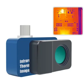 EU Direct AV TOOLTOP T7 T7S+ T7pro Dual-Lens Thermal Imager with Visible Light Fusion, 256x192 IR & 640x480 Camera