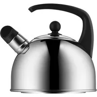 WMF Wasserkessel WMF, Cromargan® Edelstahl Rostfrei 18/10 (2-tlg), schnelles Erhitzen, energieeffizient, charakteristischer Pfeifton