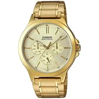 CASIO Quarzuhr Casio Herrenarmbanduhr Chronograph MTP-V300G-9AUDF