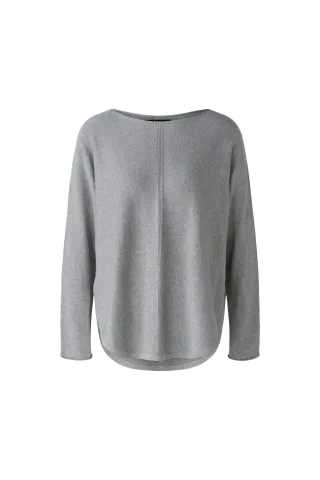 Oui - Pullover mit Seide river stone - Gr. - 38