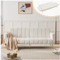 Merax Schlafsofa, mit Bettfunktion,Bettsofa,Klappsofa,Gästebett