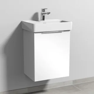Sanipa 3way Waschtischunterbau zu Laufen Pro S Waschtisch mit 1 Tür, Weiß-Glanz UF78478