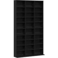 vidaXL CD-Regal CD Regal Schwarz Eichen-Optik 101 x 23 x 177,5 cm Holzwerkstoff, 1-tlg.