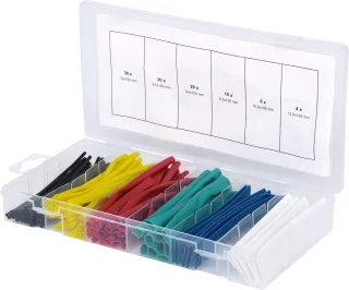 KS Tools Sortiment Schrumpfschläuche, farbig, 100-tlg - 970.0540