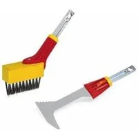 WOLF-Garten Fugenkratzer Fugenbürste/Fugenkratzer Set mit Holz-Stiel, FB-M/FK-M/ZM140, (1-tlg)