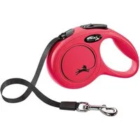 flexi Flexileine FLEXI Rollleine New CLASSIC Gurt - 3m, bis 12kg Farbe: Rot