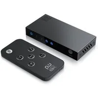 Primewire Audio / Video Matrix-Switch, 2-Port HDMI Splitter, 8K HDMI Switch 2 in 1 Out UHD, mit Fernbedienung