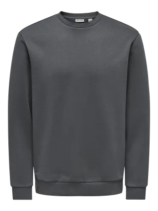ONLY&SONS - ONSCERES CREW NECK NOOS Grey Pinstripe - Gr. - XXL