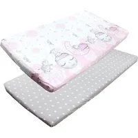 TupTam Spannbettlaken Baby Spannbettlaken Spannbetttuch für Babybett Kinderbett 2er Pack