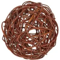 Dehner Weidenkorb Weidenkugel aus ungeschälter Weide, Weidengeflecht Kugel für Balkon, Terrasse und Garten