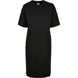 Urban Classics - T-Shirt-Kleid Seitenschlitze für Damen (Schwarz)