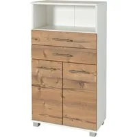 welltime Midischrank 2 Türen, Metallbeschläge