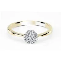 Adam & Eve Verlobungsring Brillantring 585/- Gelbgold - Weißgold 0,15 ct. / 0,25 ct. / 0,40 ct. (AES07 Diamantring), inklusive Echtheitszertifikat - Gravur möglich