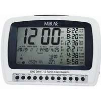 Mirac Tischuhr Azan Automatische Uhr- Gebetszeiten & elegantes Design für Ihr Zuhause
