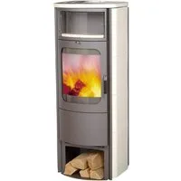 HARK Kaminofen Opera B Grande, 7 kW, Dauerbrand, creme-weiß