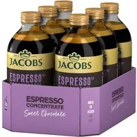 JACOBS Kaffee JACOBS Espresso Kaffeekonzentrat Sweet Choco 6 x 485 ml, Ideal für Iced Coffee, Latte, Cappuccino oder kreative Kaffee-Rezepte