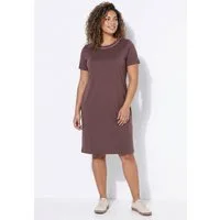 MIAMODA Jerseykleid Jerseykleid A-Linie Zierperlen Halbarm