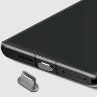 Cadorabo Handyhülle Staubschutzkappe Type C, Staub Schutz Stecker Stöpsel für Ladeanschluss Staubdicht