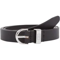 Tommy Jeans Ledergürtel TJW HERITAGE OVAL Einfachdornschnalle, Logodruck