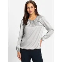 Witt Klassische Bluse Satin-Bluse Langarm