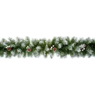 Premier - Schneebestückt - Artificial Garland (Grün/Weiß)